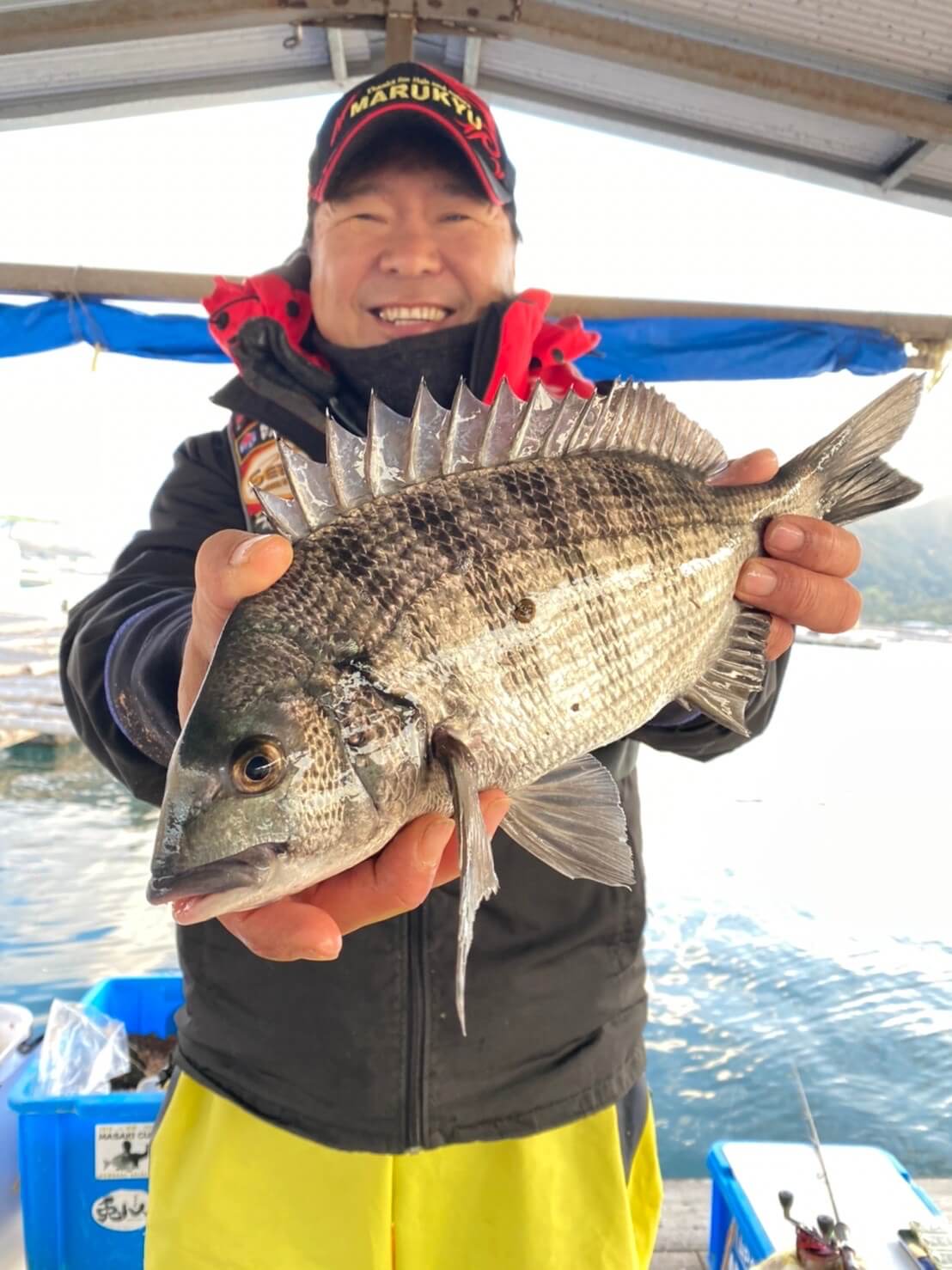 2021年12月04日（土曜日）｜クロダイ・チヌ（かかり釣り）｜広島県 – 大野沖筏｜筏・かかり｜フィールドスタッフ山下 健次