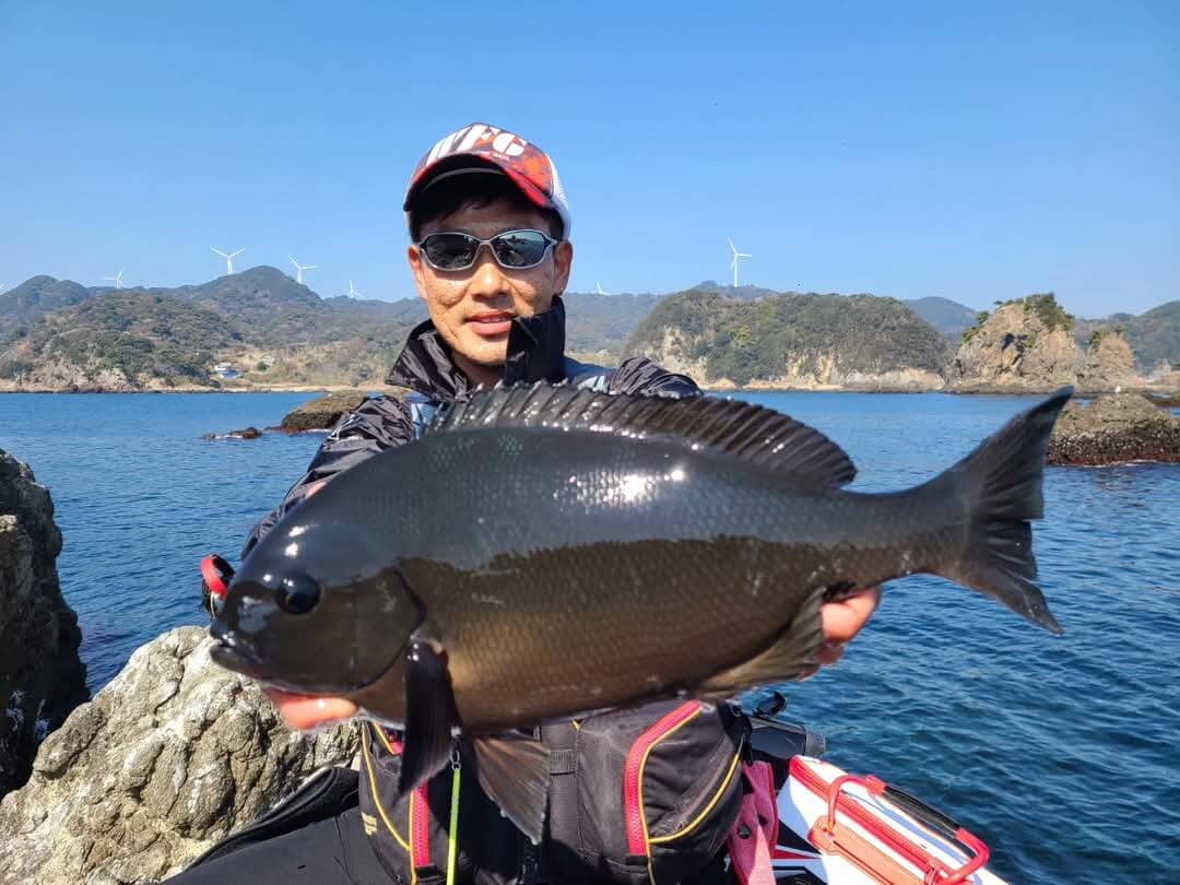 2025年03月01日（土曜日）｜メジナ・グレ・クロ｜静岡県 – 南伊豆大瀬・親島｜ウキフカセ｜フィールドスタッフ田代 真也